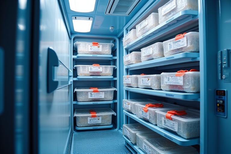 Temperature controlled cold chain truck interior